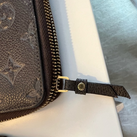 Louis Vuitton Embossed Brown Compact Wallet - Picture 2 of 8